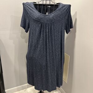 Gap gray maternity dress Medium Short Sleeve NWT new